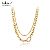 HipHop/Rock Style Double Layer Pendant Necklace