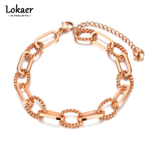 Hiphop/Rock Titanium Stainless Steel Charm Bracelet Bangle