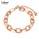 Hiphop/Rock Titanium Stainless Steel Charm Bracelet Bangle