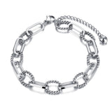 Hiphop/Rock Titanium Stainless Steel Charm Bracelet Bangle