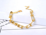 Hiphop/Rock Geometry Charm Bracelet Women Chain Link B21118