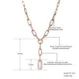 Hiphop/Rock Stainless Steel Clay Crystal Necklace For Women N19163
