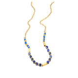 Natural Stone Choker Necklace 18K PVD Plated Stainless Steel Jewelry