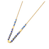 Natural Stone Choker Necklace 18K PVD Plated Stainless Steel Jewelry