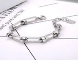 Neo-Gothic Thick Stainless Steel Chain Bracelet Punk Vintage Choker B21126