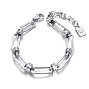 Neo-Gothic Thick Stainless Steel Chain Bracelet Punk Vintage Choker B21126