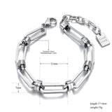 Neo-Gothic Thick Stainless Steel Chain Bracelet Punk Vintage Choker B21126
