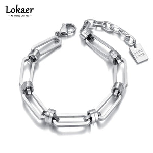 Neo-Gothic Thick Stainless Steel Chain Bracelet Punk Vintage Choker B21126