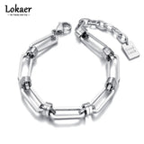 Neo-Gothic Thick Stainless Steel Chain Bracelet Punk Vintage Choker B21126