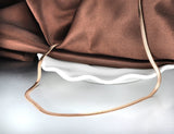Thin Stainless Steel Snake Chain Necklace Rose Chirstmas Gift