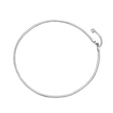 Thin Stainless Steel Snake Chain Necklace Rose Chirstmas Gift