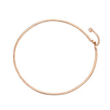 Thin Stainless Steel Snake Chain Necklace Rose Chirstmas Gift