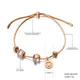 Stainless Steel CZ Adjustable Bracelet Boho Chain Link B21072