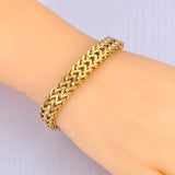 Stainless Steel Cuban Link Chain Bracelet Bangle Punk Jewelry