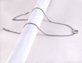 Stainless Steel Tree Pendant Necklace CZ Crystal Choker Women N21059