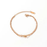 Double Knotted Charm Beach Bracelet for Women Girls Bohemia Link Chain B17092