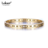 Stainless Steel Rhinestone Cuff Bangle Bracelet for Women