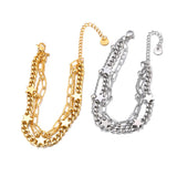 Stainless Steel Cuban Chain Bracelet Bangle