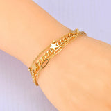 Stainless Steel Cuban Chain Bracelet Bangle