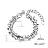 Stainless Steel Plated Cuban Chain Bracelet Bangle