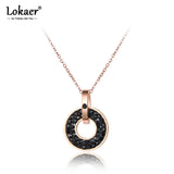 Stainless Steel Rose Pendant Necklace N18072
