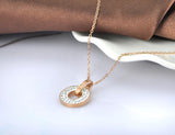 Stainless Steel Rose Pendant Necklace N18072