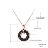 Stainless Steel Rose Pendant Necklace N18072