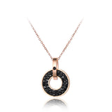 Stainless Steel Rose Pendant Necklace N18072