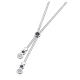 Stainless Steel Roman Numerals Charm Choker Necklace Shell Pendant