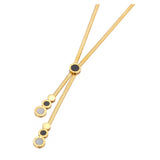 Stainless Steel Roman Numerals Charm Choker Necklace Shell Pendant