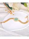 Sun Charm Stainless Steel Chain Bracelet Waterproof