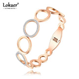 Stainless Steel Rhinestone Cuff Bangles Bracelets B18063