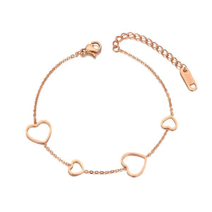 Heart Charm Bracelets for Women - Chain Bracelet Jewelry