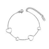 Heart Charm Bracelets for Women - Chain Bracelet Jewelry