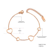 Heart Charm Bracelets for Women - Chain Bracelet Jewelry