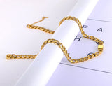 Geometric Charm Pendant Necklace Stainless Steel Hip-hop Link Chain N21006