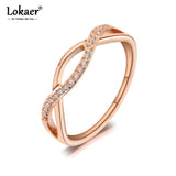 Geometric Cross Ring CZ Crystal Wedding Ring Stainless Steel Titanium R19084