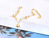 Titanium Stainless Steel Round Ball Charm Bracelets Women Bohemia Beach Party