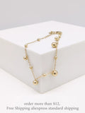 Titanium Stainless Steel Round Ball Charm Bracelets Women Bohemia Beach Party