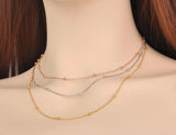 Bohemia Beaded Chain Necklace For Women N20295