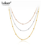 Bohemia Beaded Chain Necklace For Women N20295