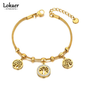 Bohemia CZ Crystal Charm Bracelet for Women