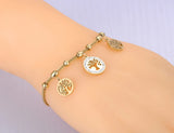 Bohemia CZ Crystal Charm Bracelet for Women