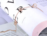 Titanium Stainless Steel Circle Charm Bracelet for Women Girls
