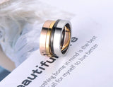 Colorful Rings Jewelry Titanium Stainless Steel Wedding Engagement Ring