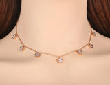 Bohemia Stainless Steel Love Star Choker Necklace