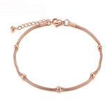 Stainless Steel Rose Chain & Link Bracelet for Women