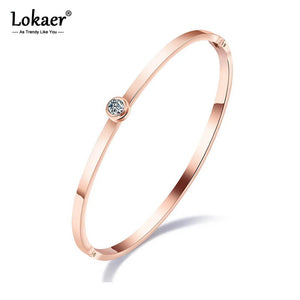 Rose Plated CZ Cuff Bracelet B18103