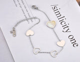 Shell Heart Charm Bracelet Stainless Steel Bohemia Chain Women B19117
