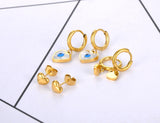 Titanium Stainless Steel Love Heart Earrings 3Pair/Set